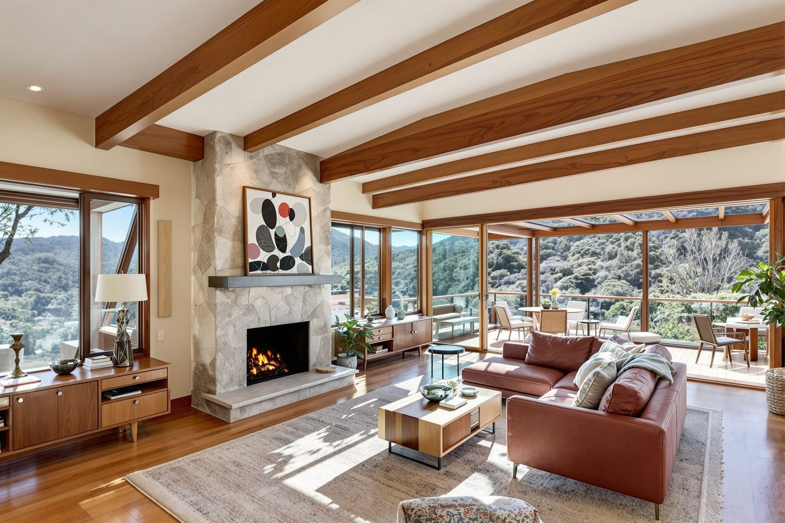 Restored Post-and-Beam with Cantilevered Canyon Deck 2