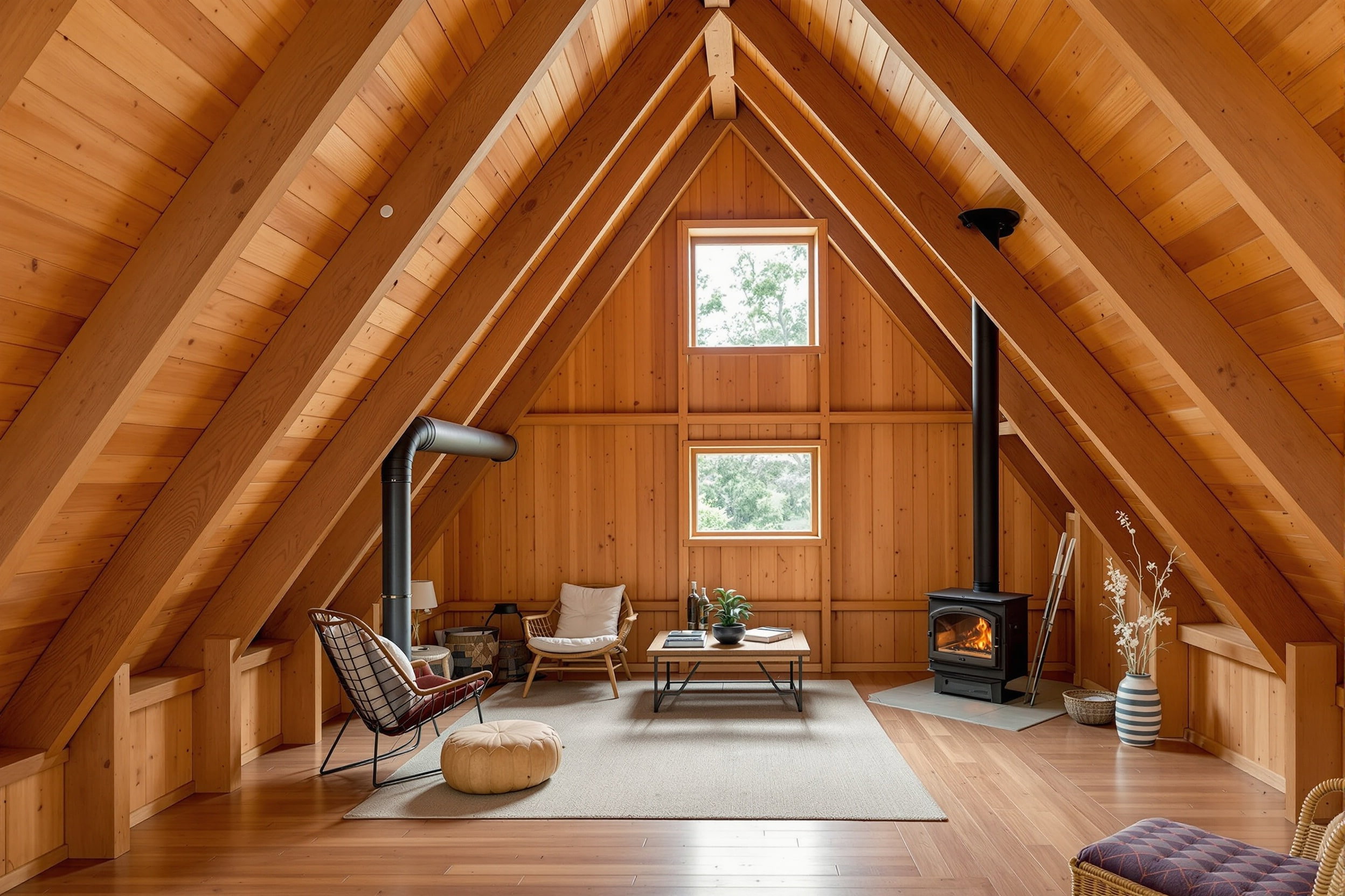 Architect-Renovated A-Frame with Loft 2