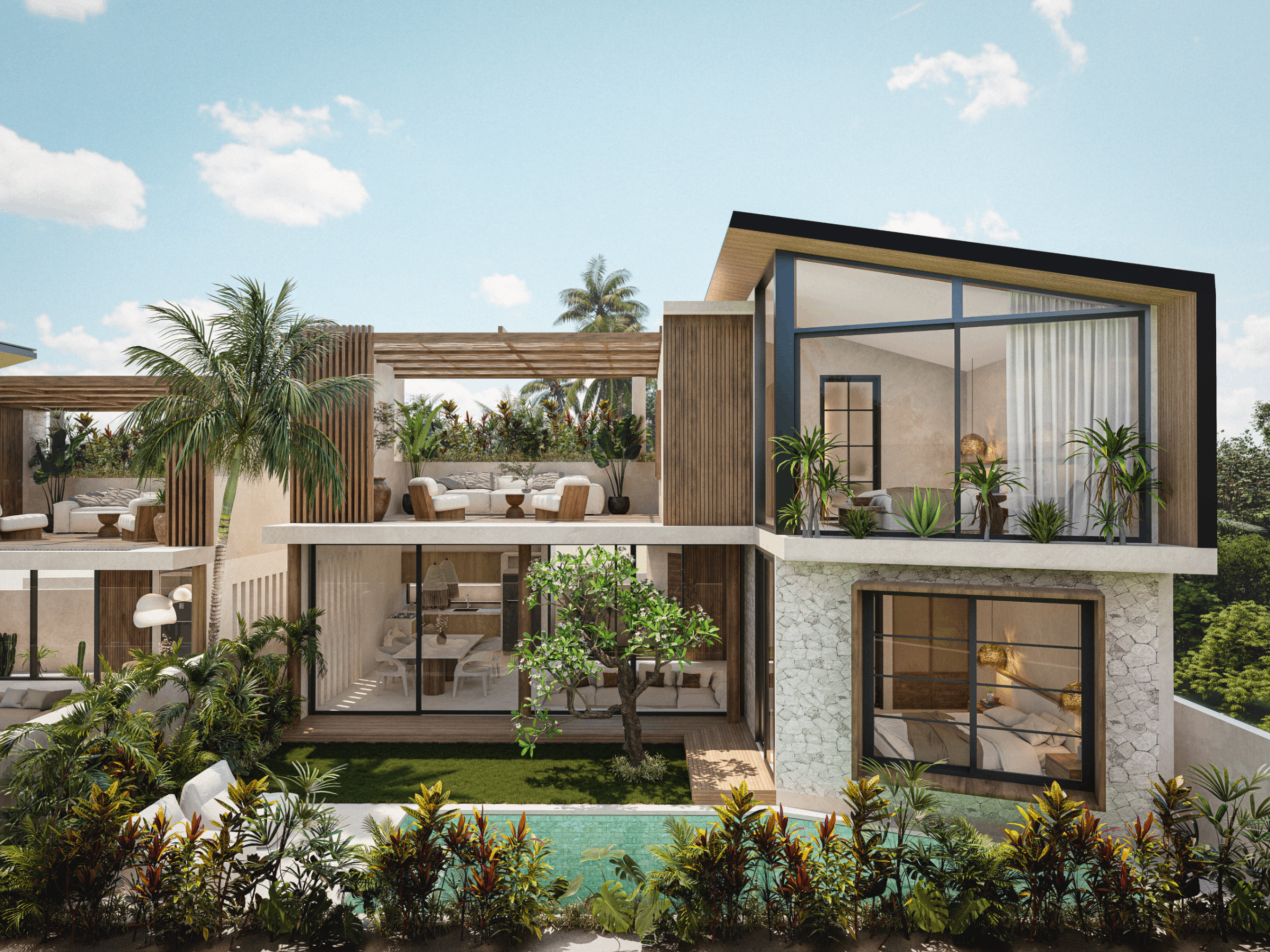 Modern Mediterranean 2-Bedroom Villa in the Heart of Bingin 1